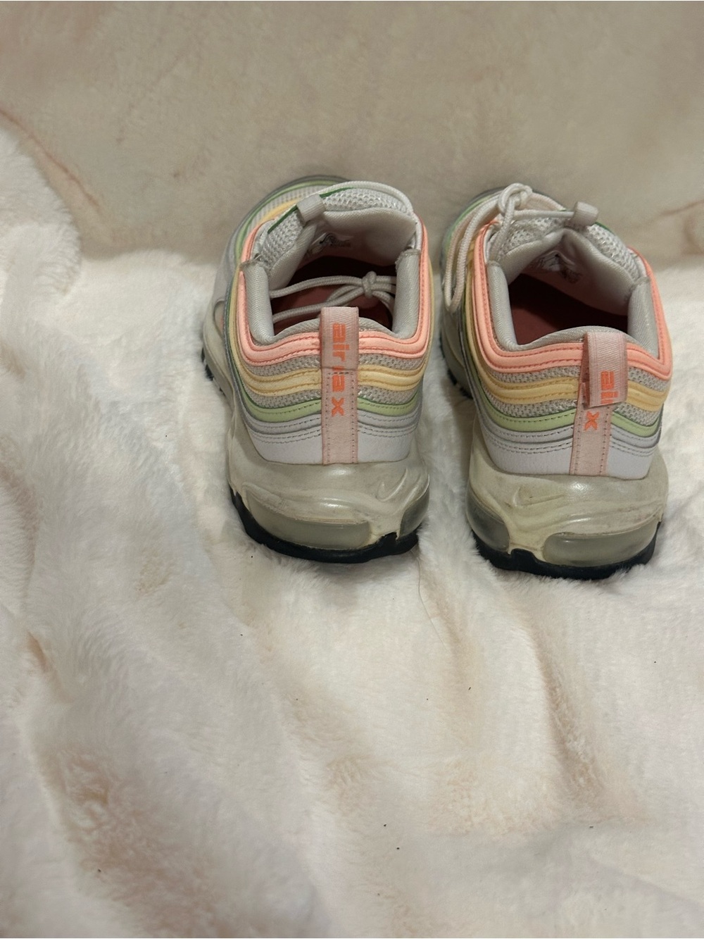 Nike Women's Pastel Wave Runner Sneakers in Peach, Mint & Lemon - Picture 4 of 7